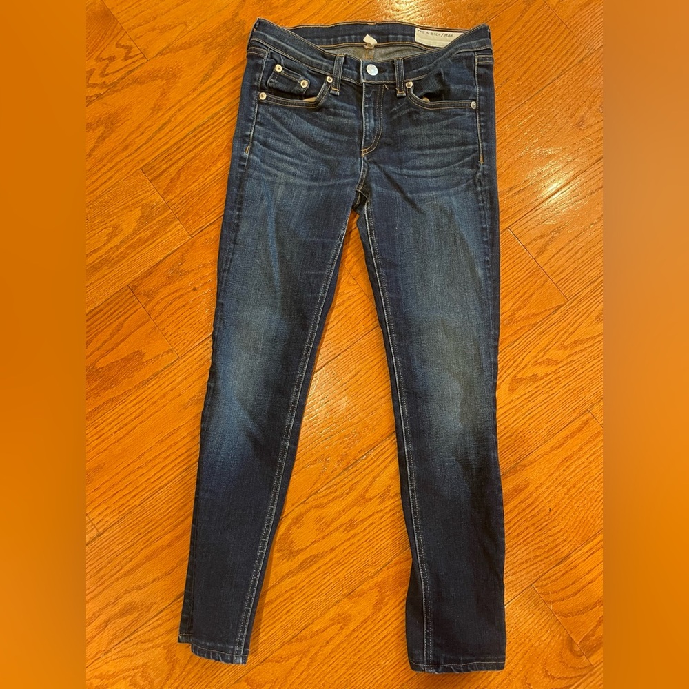 rag & bone Kensington Jeans Dark Wash NYC Minimalist Capsule Wardrobe Denim 26